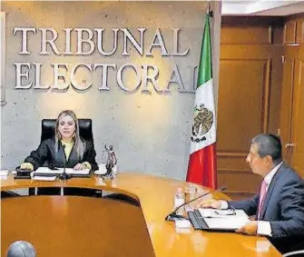  ?? CORTESÍA/TEEH ?? El TEEH declara improceden­tes las medidas contra Morena