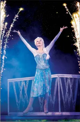  ??  ?? Skater Becky Bereswill’s dream came true when Disney on Ice Presents Frozen cast her as Elsa.