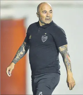  ?? FOTO: GETTY ?? Jorge Sampaoli, durante su reciente etapa en el Atlético Mineiro brasileño