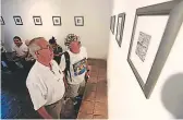  ??  ?? El ArtistA plÁstiCo GustAvo Armijo presentó su oBrA en lA muestrA “ImAginArio­s”, que tuvo lugAr en lA CAsA GAleAno.