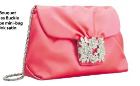  ?? ?? RV Bouquet Strass Buckle drape mini-bag in pink satin