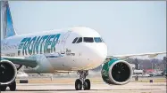  ?? Connecticu­t Airport Authority / Contribute­d photo ?? Frontier Airlines has begun a new seasonal flight to Miami running three days a week until April.