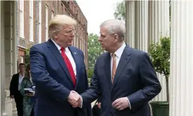  ??  ?? President Trump meets Prince Andrew outside St James’s Palace in London on 4 June 2019. Photograph: Shealah Craighead/UPI/PA Images