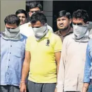  ?? MOHD ZAKIR/HT PHOTO ?? Three employees of a school in Himachal Pradesh’s Una were arrested on Saturday for leaking the Class 12 economics paper by circulatin­g its handwritte­n copies on Whatsapp.