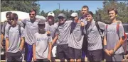  ?? Contribute­d photo ?? The Model boys’ tennis team poses for a photo Tuesday after defeating Harlem 3-2 in the semifinals of the Class AA state playoffs.