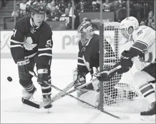  ?? FRANK GUNN, THE CANADIAN PRESS ?? Toronto Maple Leaf defenceman, Jake Gardiner has progressed steadily under the guidance and protection of head coach Mike Babcock.