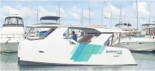  ?? ?? An electric boat launched by Banpu Next aims to serve the tourism sector.