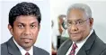  ??  ?? Srilankan Catering Chief Executive Officer Lalith Withana Srilankan Airlines and Srilankan Catering Chairman Ranjit Fernando