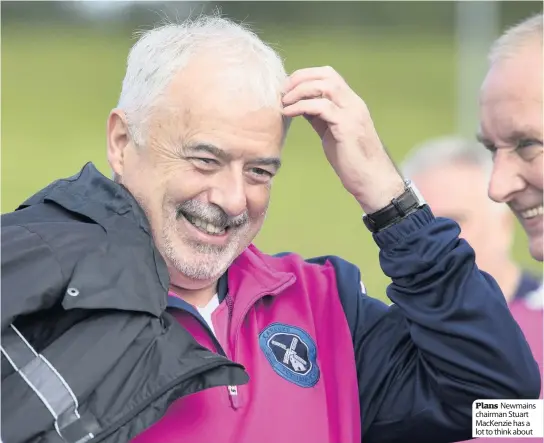  ??  ?? Plans Newmains chairman Stuart MacKenzie has a lot to think about