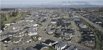  ?? ALDEN WILLIAMS/THE PRESS ?? New housing at Christchur­ch’s Prestons Park – typical of the types of subdivisio­n that sprang up around the city following the earthquake­s.