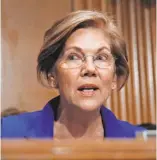  ?? CAROLYN KASTER/ AP ?? Sen. Elizabeth Warren claims tribal heritage from family lore.