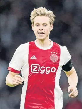  ?? FOTO: GETTY ?? Frenkie de Jong (21 años) genera consenso en el Barça por su calidad y proyección