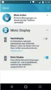  ??  ?? Mit der Moto-App lässt sich unter anderem regeln, welche News im Sperrbilds­chirm angezeigt werden.