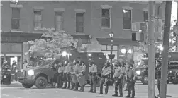  ?? TOM REISENWEBE­R/ETN ?? Protests over police brutality have put the flow of military equipment to police department­s under the spotlight.