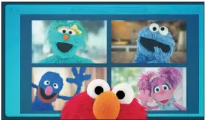  ?? (Photo courtesy Sesame Street Workshop) ?? First aired in April, “Sesame Street: Elmo’s Playdate” is a half-hour special that follows Elmo, Grover, Cookie Monster, Abby Cadabby and a few celebritie­s as they find new ways to play and learn together in the pandemic.