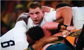  ?? Australia in Brisbane. Photograph: Patrick Hamilton/AFP/Getty Images ?? Sam Underhill sustained a head injury during the second half of England’s win against