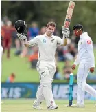  ??  ?? Henry Nicholls’ pleasing developmen­t continued with an impressive century against Sri Lanka in Christchur­ch.