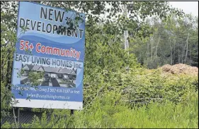  ?? HARRY SULLIVAN/TRURO DAILY NEWS ?? A proposed 55-plus housing developmen­t on College Road is causing controvers­y for at least one Guest Drive resident.
