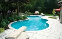  ?? Courtesy photo ?? Expanding soil can pose a problem for pools. Home expert Robert Lamoureux says caulking can help, but notes not all products are created equal.