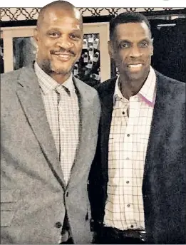  ?? Instagram/darrylstra­wberry18 ?? TOGETHER AGAIN: Mets legends Darryl Strawberry, left, and Dwight Gooden posted pictures to their social media accounts Sunday that indicate their long-simmering beef is finally over.