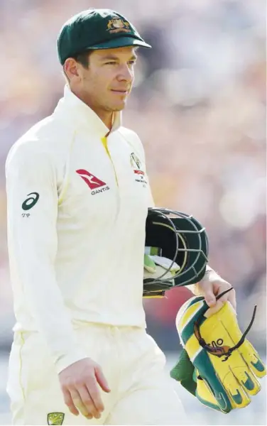  ??  ?? Tim Paine refuses to lay out a timetable for his departure, particular­ly with the uncertaint­y created by the COVID-19 shutdown.
File / Reuters