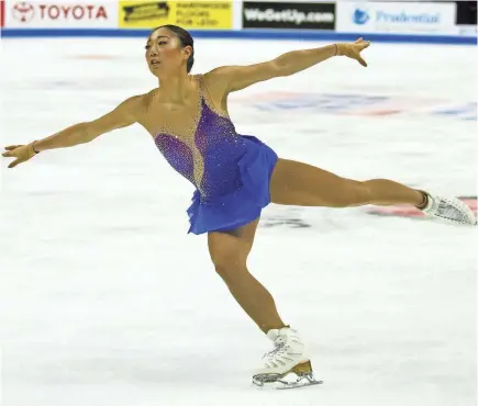  ??  ?? Mirai Nagasu’s career has been plagued by disappoint­ing inconsiste­ncy. JAY BIGGERSTAF­F/USA TODAY SPORTS
