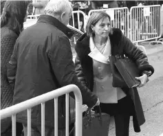  ??  ?? Forcadell arrives to Spain’s Supreme Court to testify on charges of rebellion, sedition and misuse of public funds for defying the central government by holding an independen­ce referendum and proclaimin­g independen­ce, in Madrid, Spain. — Reuters photo