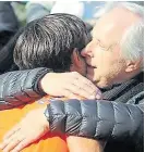  ?? ?? Papá Olivieri, un abrazo del ayer