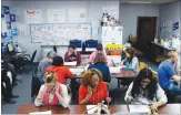  ?? ISAAC BREKKEN / THE NEW YORK TIMES ?? Volunteers staff the campaign office for Hillary Clinton, the Democratic presidenti­al nominee, in January in Las Vegas. Last weekend, busloads of union members from California gave up their Saturday to volunteer for Clinton, going door-to-door in Las...