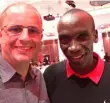  ?? Rob O’Halloran ?? ‘Me and the legend, Eliud Kipchoge’