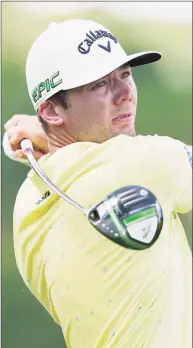  ?? Rogelio V. Solis / Associated Press ?? Sam Burns watches his drive from the second tee during the final round of the Sanderson Farms Championsh­ip on Sunday.