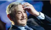  ??  ?? Chi è
George Soros, 87 anni, finanziere ungherese naturalizz­ato americano, è una delle trenta persone più ricche del mondo