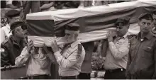  ?? EPA ?? Israeli soldiers at a funeral in Jerusalem this week