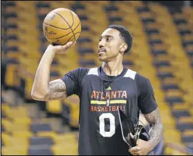  ?? CURTIS COMPTON / CCOMPTON@AJC.COM ?? Hawks guard Jeff Teague said he “missed a ton of layups going down the stretch” in Friday night’s loss to the Celtics in Boston’s TD Garden.