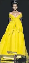  ?? Slaven Vlasic Getty Images ?? THIS GOWN from Marc Jacobs plays with proportion.