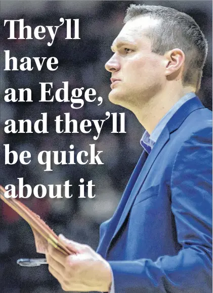  ?? ST. JOHN’S EDGE PHOTO/JEFF PARSONS ?? St. John’s Edge coach Doug Plumb can’t wait to get the season started, his first as a head coach following two years working as an assistant.