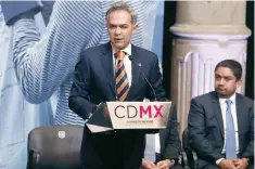  ??  ?? Miguel Ángel Mancera dijo que el último día de este mes tomará la decisión de pedir licencia al cargo para integrarse a la campaña a favor del Frente.