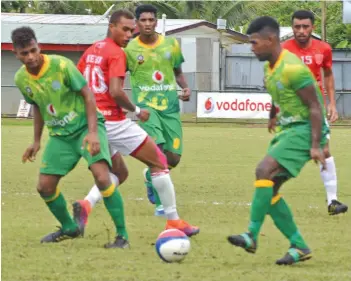  ??  ?? Action from the Rewa and Nadi match on February 4, 2018. Photo: Losirene Lacanivalu