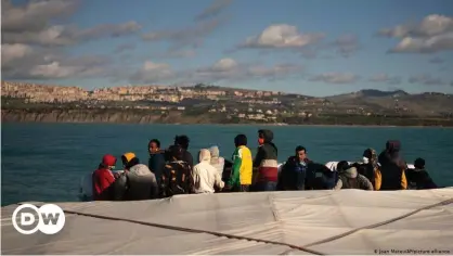  ??  ?? Dozens of people on board had been adrift for days without food and water before being rescued