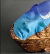  ??  ?? Oakland sculptural artist Clayton Thiel will be among the artists at the 27th annual Clay & Glass Festival this weekend in Palo Alto. His work above is titled “Moonrise Dreamer.”