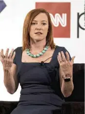  ??  ?? Jen Psaki war unter Obama bereits Kommunikat­ionsdirekt­orin im Weißen Haus.