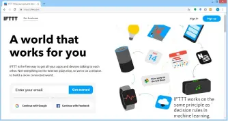  ??  ?? IFTTT works on the same principle as decision rules in machine learning.