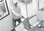  ?? FBI ?? The FBI is offering a $10,000 reward for tips that lead to the “Tie Dyed Bandit” serial bank robber, who is considered armed and dangerous.