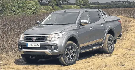  ??  ?? The Fiat Fullback has a 2.4-litre Mitsubishi engine which gives it decent pulling power.