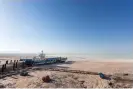  ?? Photograph: Dominika Zarzycka/NurPhoto via Getty Images ?? Lake Urmia in the north-west region of Iran, pictured in 2018, has shrunk by 80% over the last 30 years.