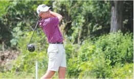  ?? AJGA PHOTOS ?? Gordon Sargent shot a 6-under-par 66 Thursday at WindStone Golf Club in Ringgold and won the Evitt Foundation RTC Junior All-Star by two strokes.