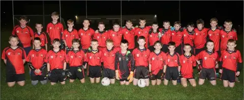  ??  ?? The Bannow squad before changing jerseys to take on Oulart due to a clash of colours.