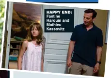  ??  ?? Happy end: Fantine Harduin and Mathieu Kassovitz