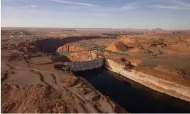  ?? Photograph: Caitlin Ochs/Reuters ?? Lake Powell, a reservoir on the Colorado River in Utah and Arizona, has reached a historic low.