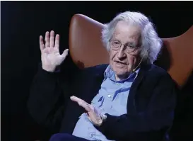  ?? AGENCIA ENFOQUE ?? Noam Chomsky en La Ciudad de las Ideas.